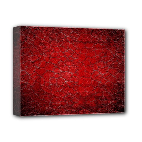 Red-grunge-texture-black-gradient Deluxe Canvas 14  X 11  (stretched) by Ket1n9