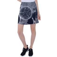 Space-universe-earth-rocket Tennis Skirt by Ket1n9