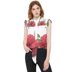 Fruit-healthy-vitamin-vegan Frill Detail Shirt by Ket1n9