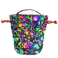 Network-nerves-nervous-system-line Drawstring Bucket Bag by Ket1n9