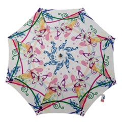 Butterfly Vector Art Hook Handle Umbrellas (large) by Ket1n9