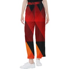 Abstract Triangle Wallpaper Women s Pants  by Ket1n9