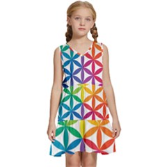 Heart Energy Medicine Kids  Sleeveless Tiered Mini Dress by Ket1n9