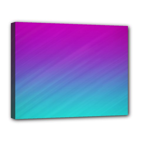 Background-pink-blue-gradient Canvas 14  X 11  (stretched) by Ket1n9