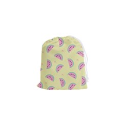 Watermelon Wallpapers  Creative Illustration And Patterns Drawstring Pouch (xs) by Ket1n9