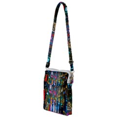 Abstract-vibrant-colour-cityscape Multi Function Travel Bag by Ket1n9