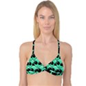 Art Alien Pattern Reversible Tri Bikini Top View3