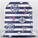 Seamless-marine-pattern Drawstring Bag (Large) View2