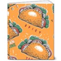 Seamless-pattern-with-taco 8  x 10  Hardcover Notebook View1