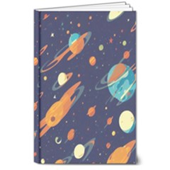 Space Galaxy Planet Universe Stars Night Fantasy 8  X 10  Hardcover Notebook by Ket1n9