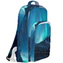 Aurora Borealis Mountain Reflection Double Compartment Backpack View2