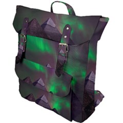 Aurora Northern Lights Phenomenon Atmosphere Sky Buckle Up Backpack by Grandong