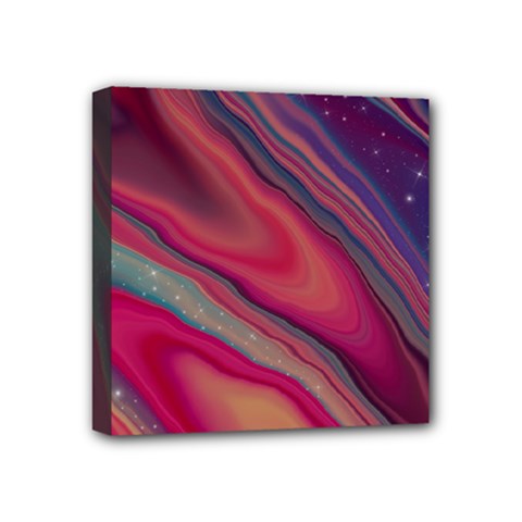 Stars Shimmering Galaxy Ocean Mini Canvas 4  X 4  (stretched) by Ravend