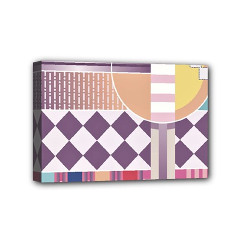 Abstract Shapes Colors Gradient Mini Canvas 6  X 4  (stretched) by Vaneshop