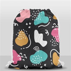 Art Pattern Design Background Print Drawstring Bag (small) by Vaneshop