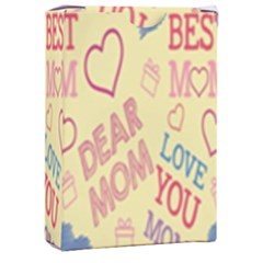 Love Mom Happy Mothers Day I Love Mom Graphic Pattern Playing Cards Single Design (rectangle) With Custom Box by Vaneshop