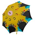 Abstract Colorful Pattern Shape Design Background Hook Handle Umbrellas (Small) View2
