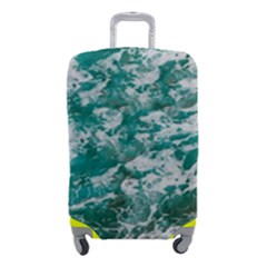 Blue Ocean Waves 2 Luggage Cover (small) by Jack14