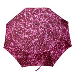 Pink Glitter Folding Umbrellas by Amaryn4rt