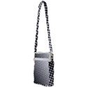 Background-wallpaper-texture-lines Dot Dots Black White Multi Function Travel Bag View2