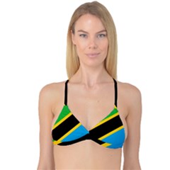 Flag Of Tanzania Reversible Tri Bikini Top by Amaryn4rt