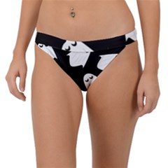 Ghost Halloween Pattern Band Bikini Bottoms by Amaryn4rt