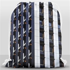 Architecture-building-pattern Drawstring Bag (large) by Amaryn4rt