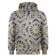 Ceramic-portugal-tiles-wall- Men s Overhead Hoodie by Amaryn4rt