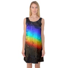 Rainbow-color-prism-colors Sleeveless Satin Nightdress by Amaryn4rt