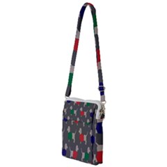 Cute Dachshund Dogs Wearing Jumpers Wallpaper Pattern Background Multi Function Travel Bag by Amaryn4rt