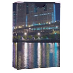 Cleveland Building City By Night Playing Cards Single Design (rectangle) With Custom Box by Amaryn4rt
