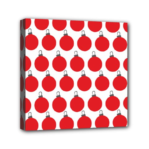 Christmas Baubles Bauble Holidays Mini Canvas 6  X 6  (stretched) by Amaryn4rt