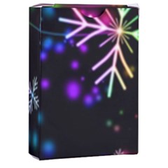 Snowflakes Snow Winter Christmas Playing Cards Single Design (rectangle) With Custom Box by Amaryn4rt