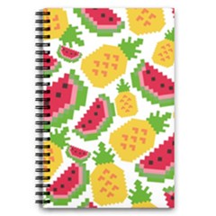 Watermelon-pattern-se-fruit-summer 5 5  X 8 5  Notebook by Amaryn4rt