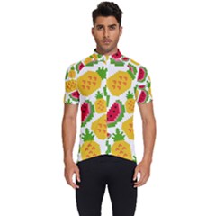 Watermelon-pattern-se-fruit-summer Men s Short Sleeve Cycling Jersey by Amaryn4rt