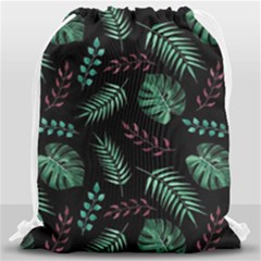 Geometric-seamless-pattern Drawstring Bag (large) by Amaryn4rt