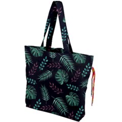 Mixed-background-patterns Drawstring Tote Bag by Amaryn4rt