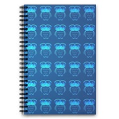 Bird Pattern Owl Drawing 5 5  X 8 5  Notebook by Pakjumat