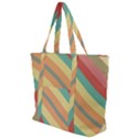 Pattern Design Abstract Pastels Zip Up Canvas Bag View1
