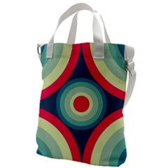 Circle Pattern Repeat Design Canvas Messenger Bag by Pakjumat