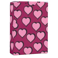 Pattern Pink Abstract Heart Playing Cards Single Design (rectangle) With Custom Box by Pakjumat