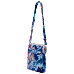 Storm Tsunami Waves Ocean Sea Nautical Nature Multi Function Travel Bag by Pakjumat