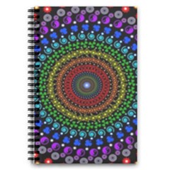 3d Psychedelic Shape Circle Dots Color 5 5  X 8 5  Notebook by Modalart