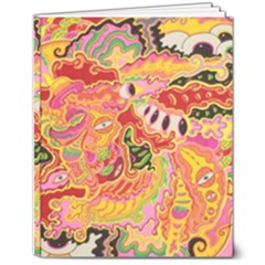 Fantasy Psychedelic Surrealism Trippy 8  X 10  Softcover Notebook by Modalart