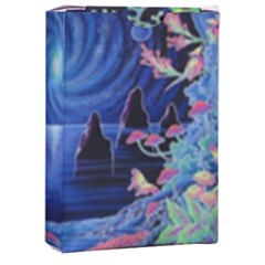 Psychedelic Mushrooms Psicodelia Dream Blue Playing Cards Single Design (rectangle) With Custom Box by Modalart