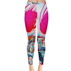 Artistic Psychedelic Art Inside Out Leggings by Modalart