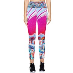 Artistic Psychedelic Art Pocket Leggings  by Modalart