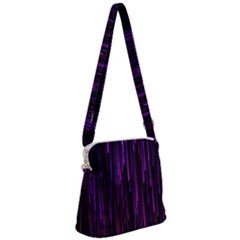 Stars Are Falling Electric Abstract Zipper Messenger Bag by Modalart
