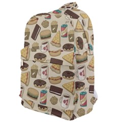 Junk Food Hipster Pattern Classic Backpack by Sarkoni