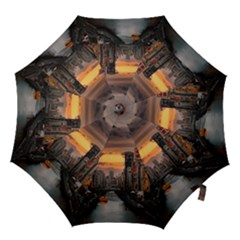 River Buildings City Urban Hook Handle Umbrellas (large) by Sarkoni